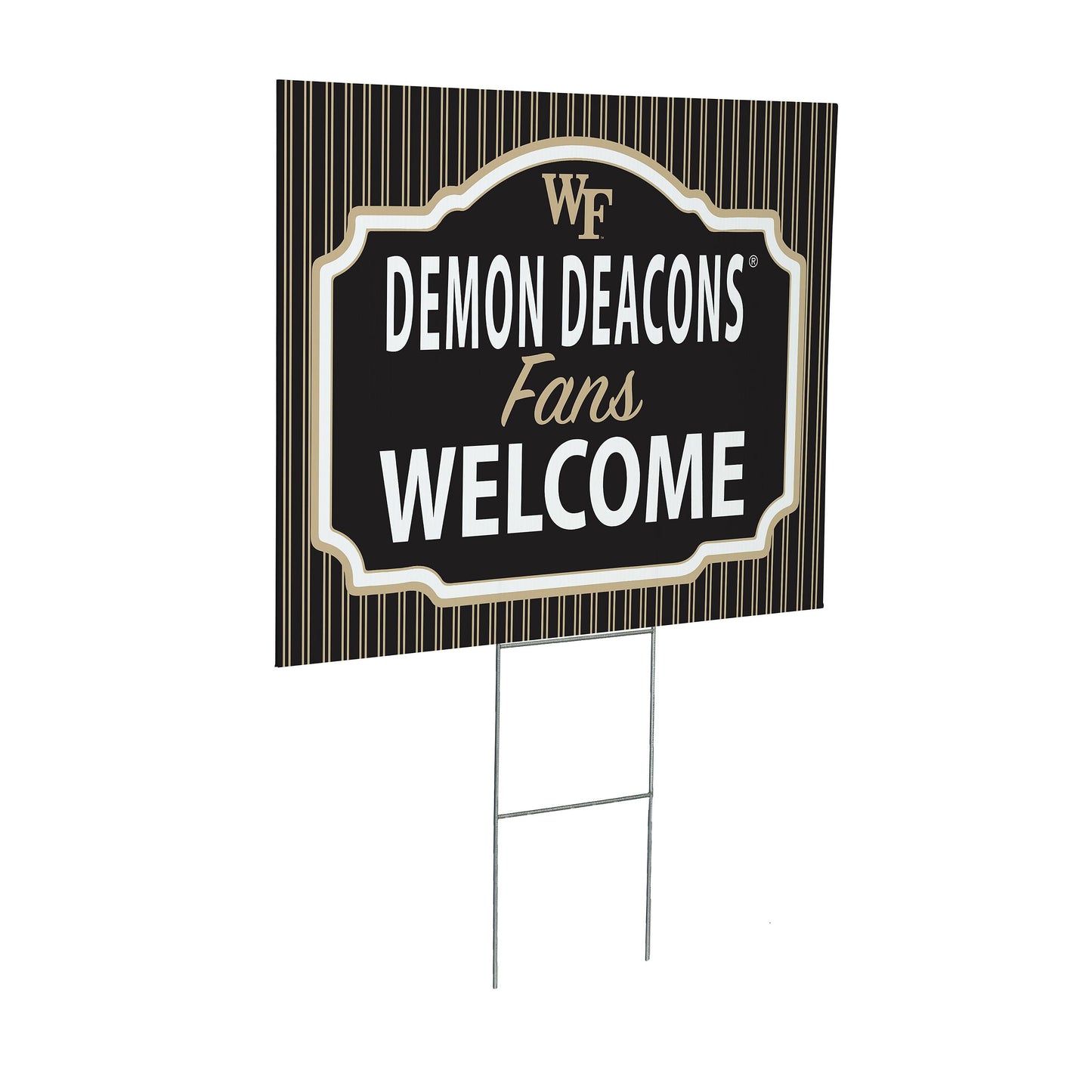 Wake Forest University Coroplast Yard Sign, "Fans Welcome"