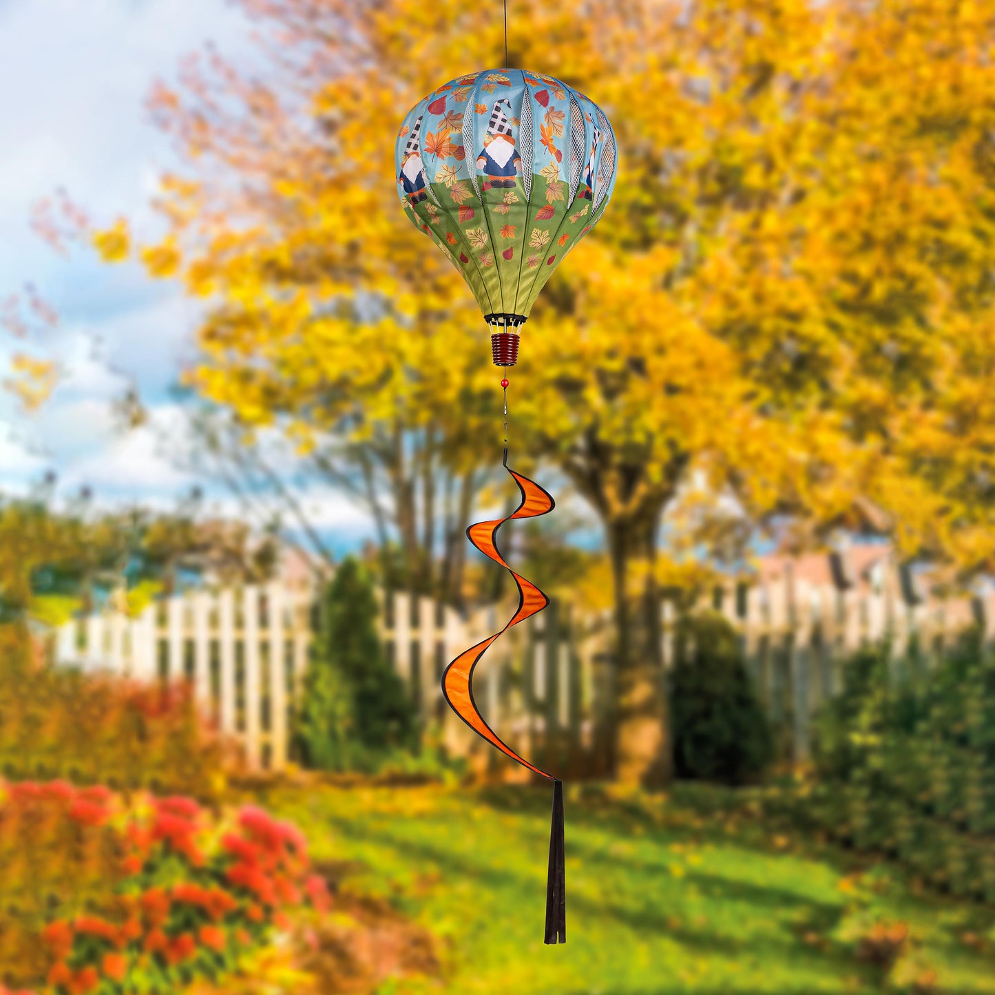Fall Plaid Gnome Balloon Spinner