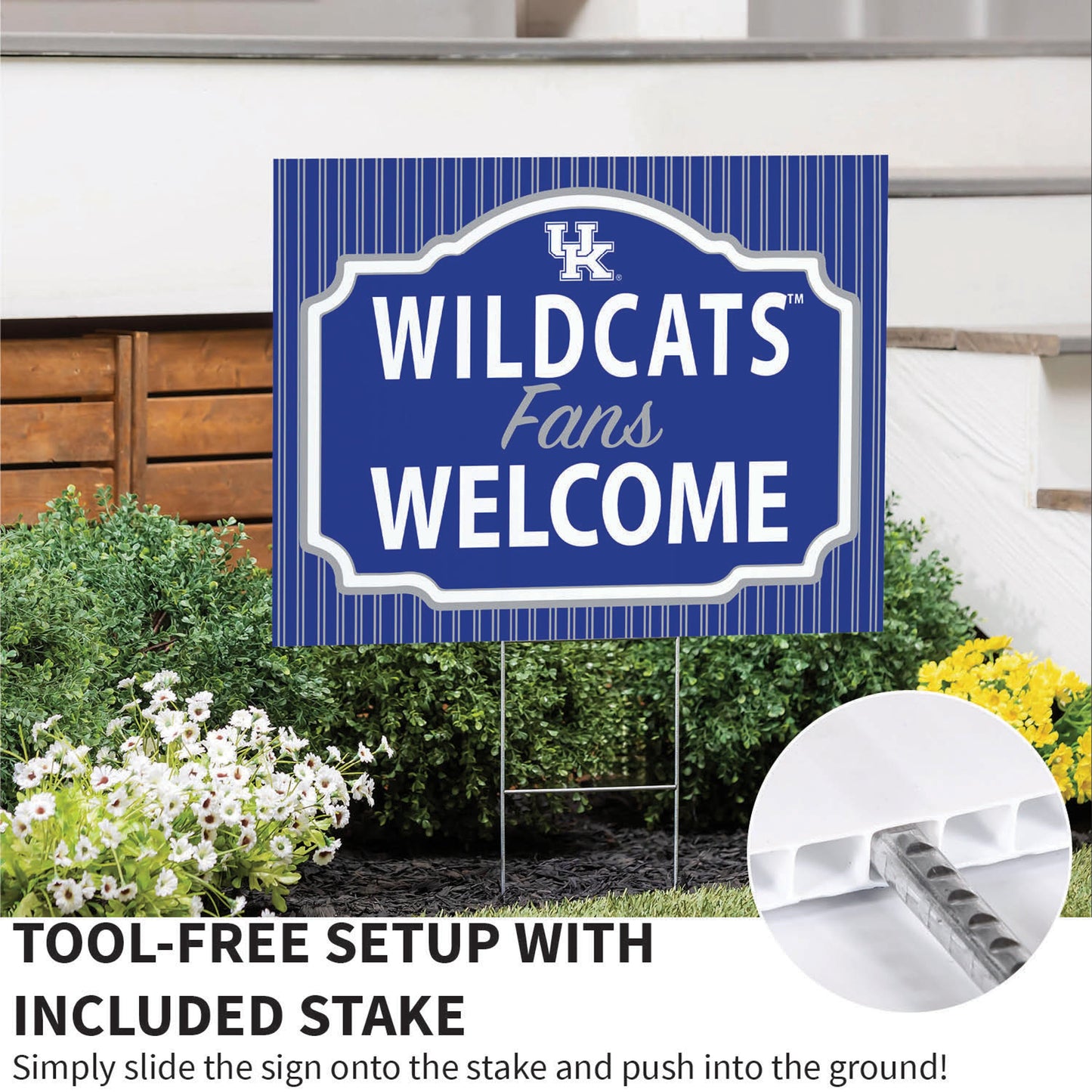 University of Kentucky Coroplast Yard Sign, "Fans Welcome"