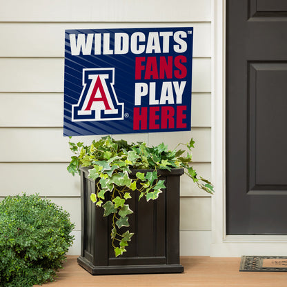 University of Arizona Coroplast Yard Sign "Fans Play Here"