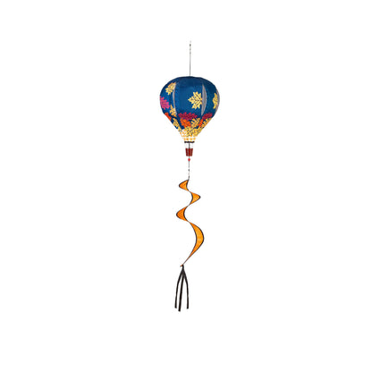 Fall Friends Burlap Balloon Spinner, Falling Leaves