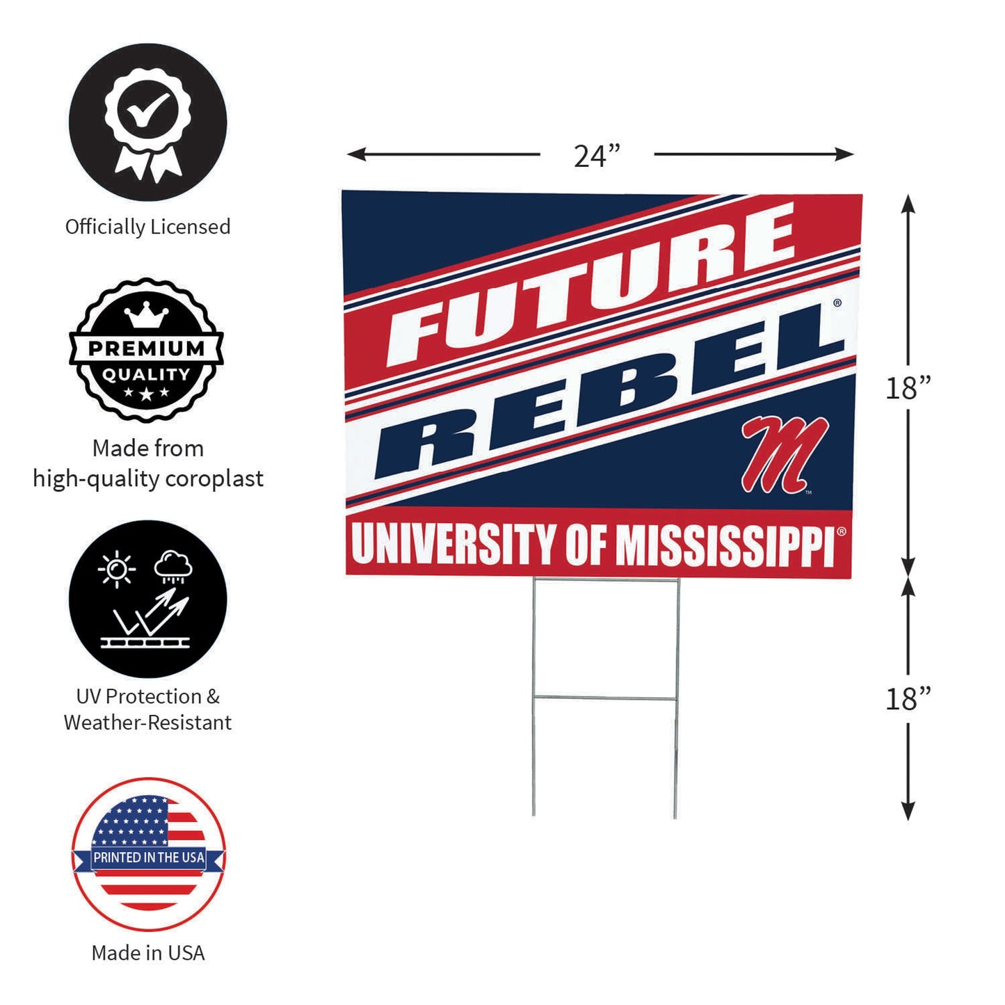 University of Mississippi Coroplast Yard Sign, Future Student