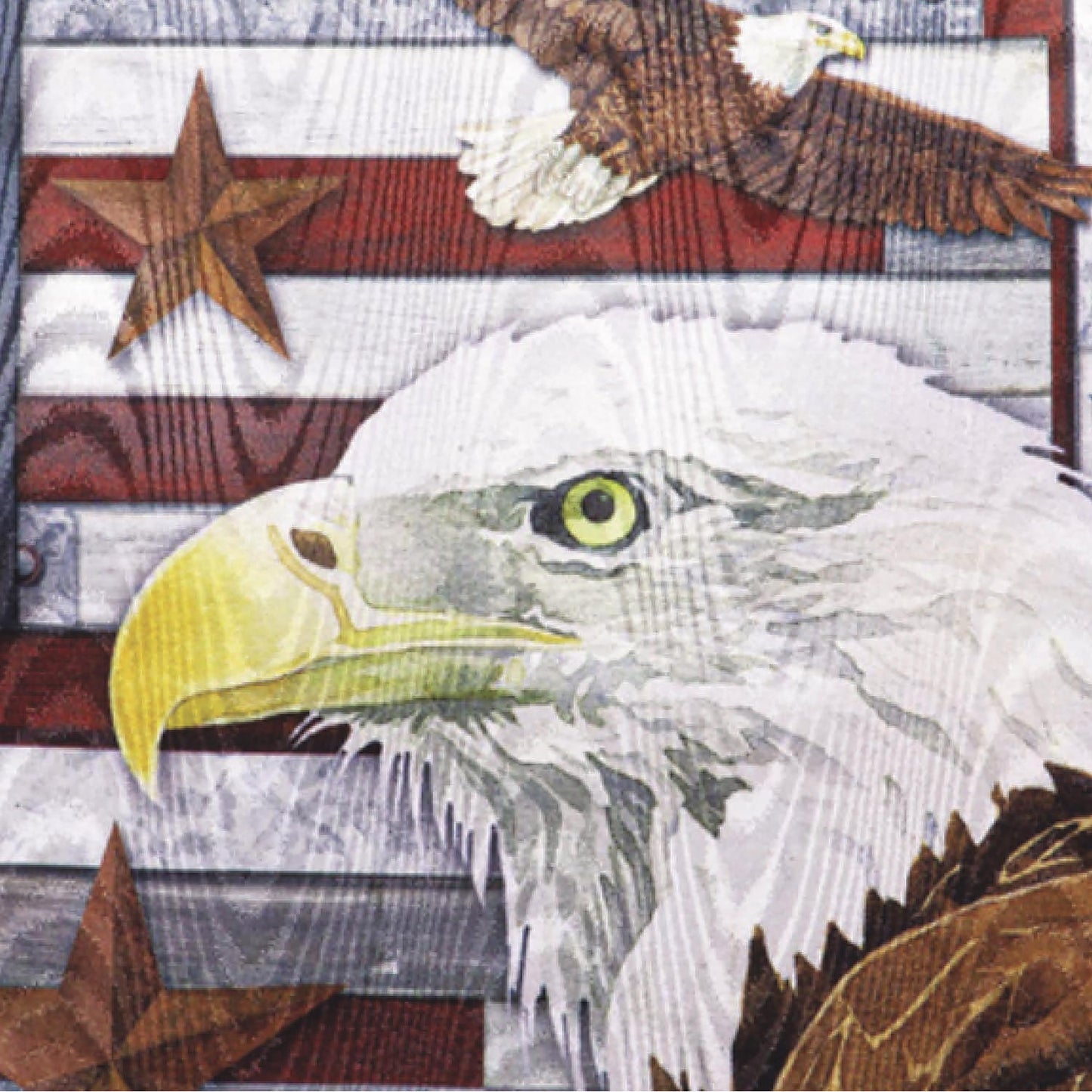 Eagle Moire Garden Flag