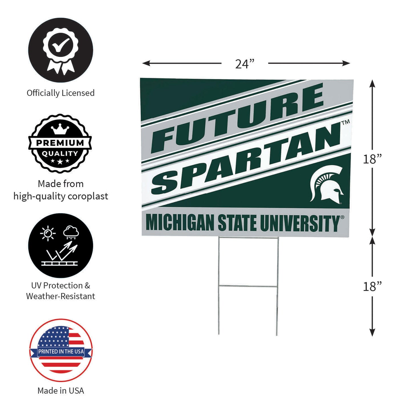 Michigan State University Coroplast Yard Sign, Future Student