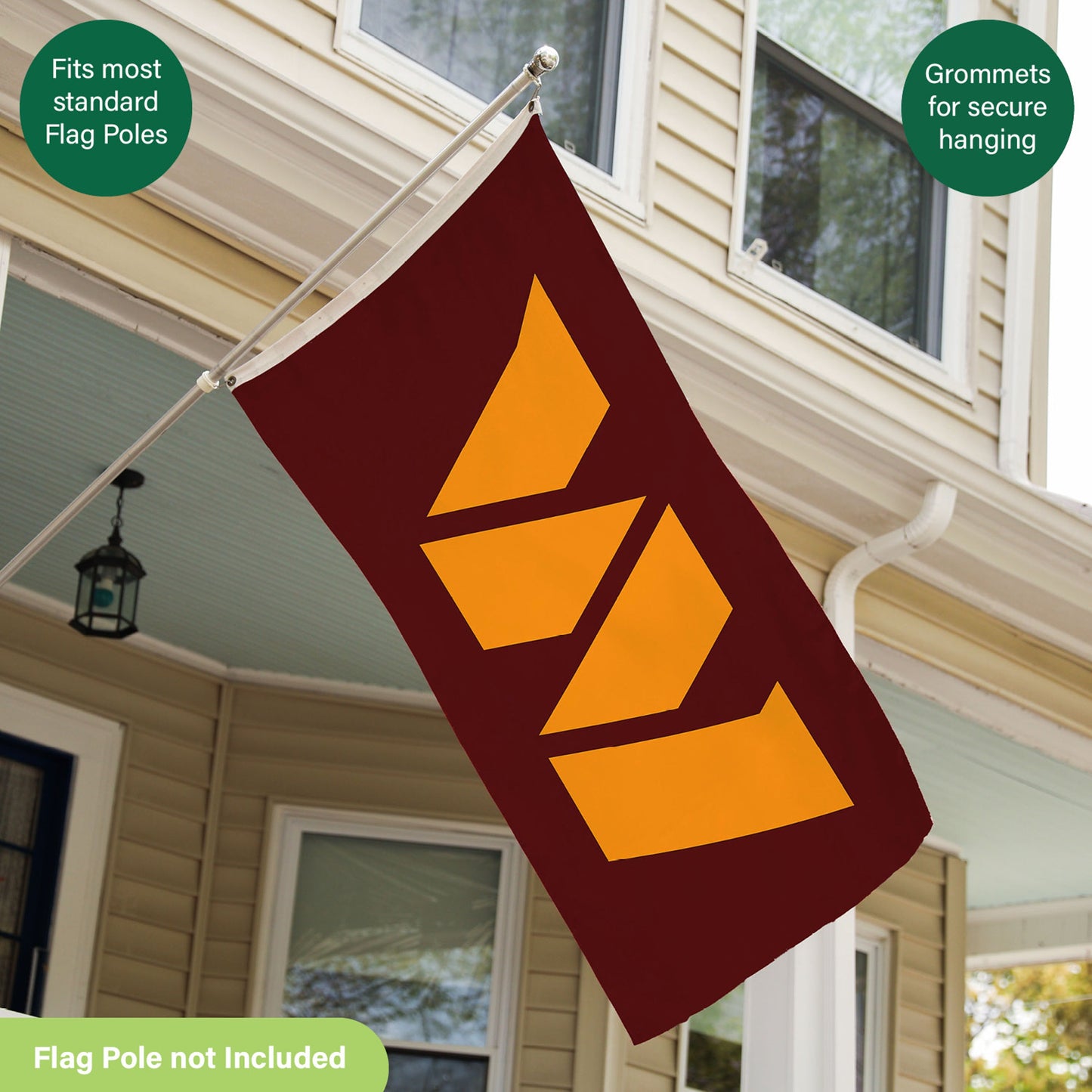 3'x5' Single Sided Flag w/ 2 Grommets, Washington Commanders
