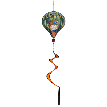 Scarecrow and Friend Burlap Balloon Spinner