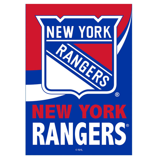 New York Rangers Burlap Garden Flag