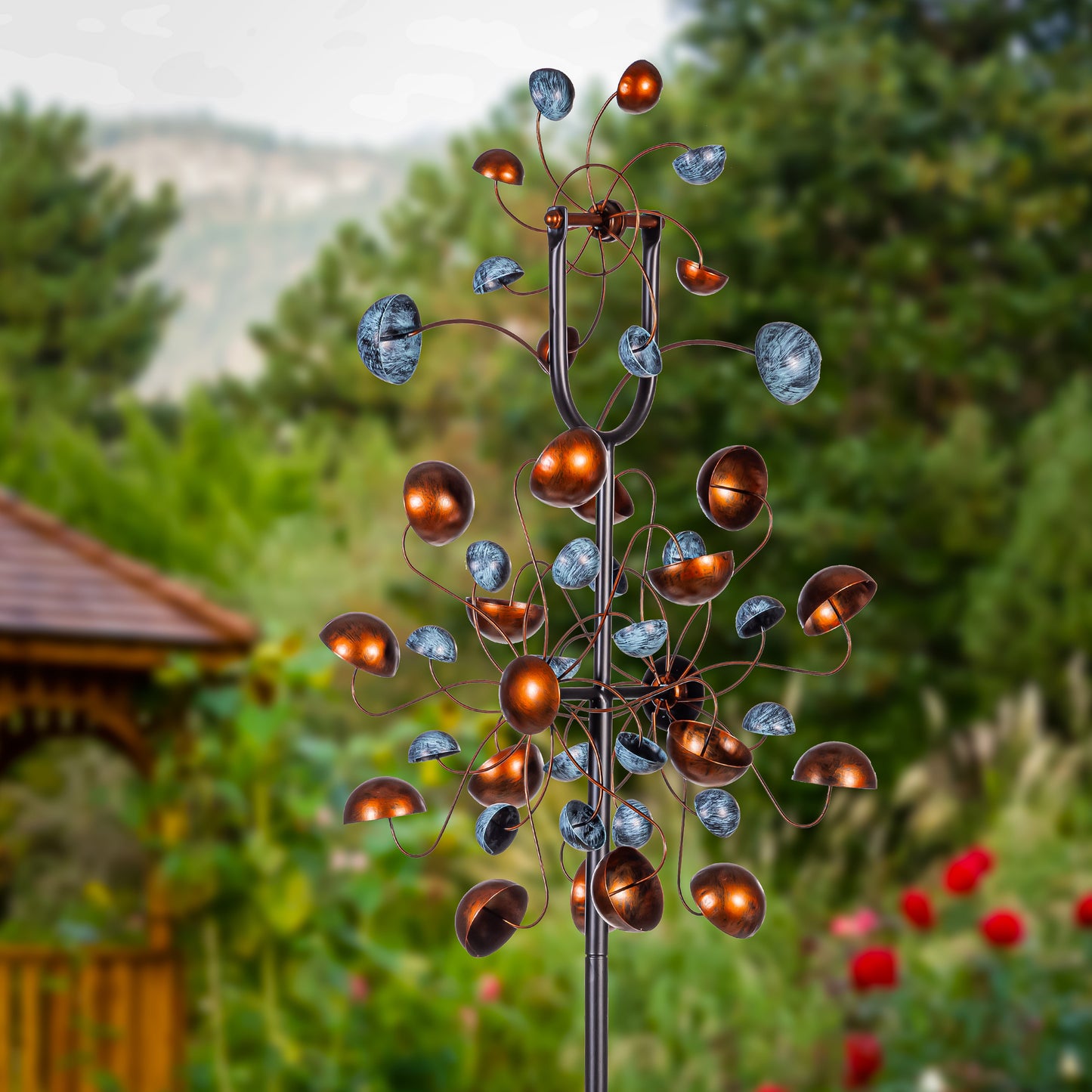 Petal Sphere Wind Spinner 86"H
