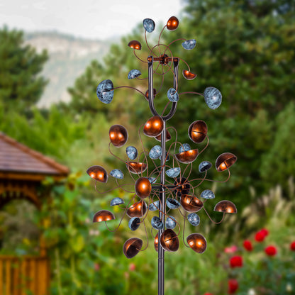 Petal Sphere Wind Spinner 86"H