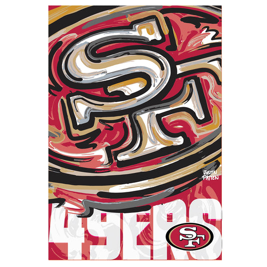 San Francisco 49ers, Suede REG, Justin Patten Logo