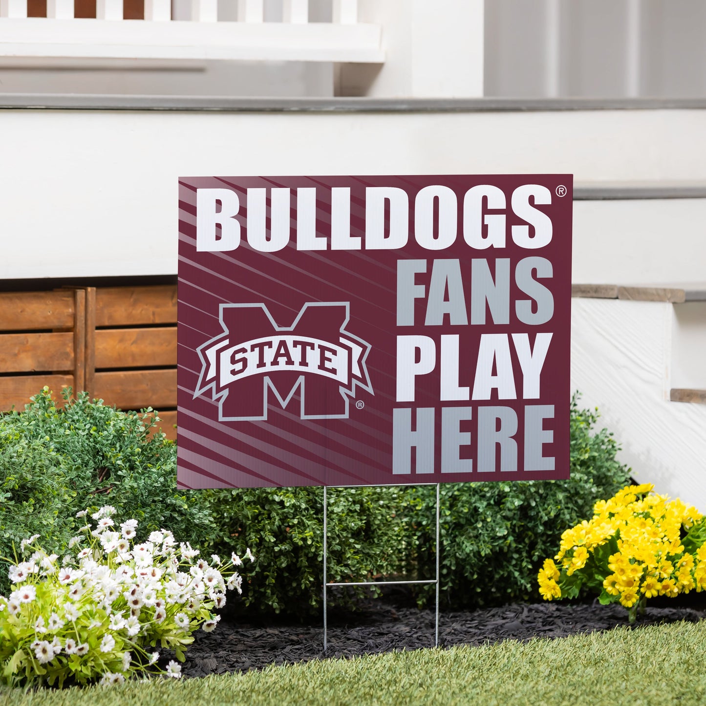 Mississippi State University Coroplast Yard Sign "Fans Play Here"