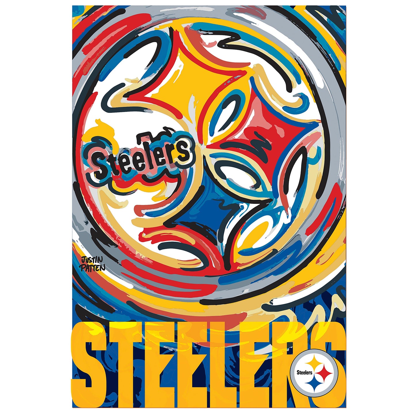 Pittsburgh Steelers, Suede REG, Justin Patten Logo
