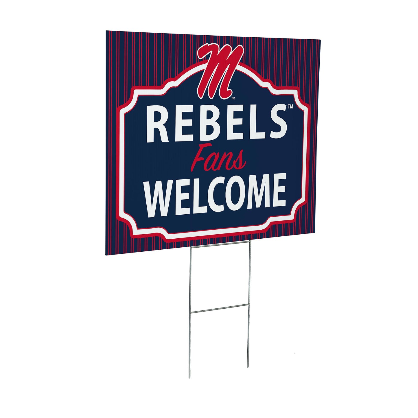 University of Mississippi Coroplast Yard Sign, "Fans Welcome"