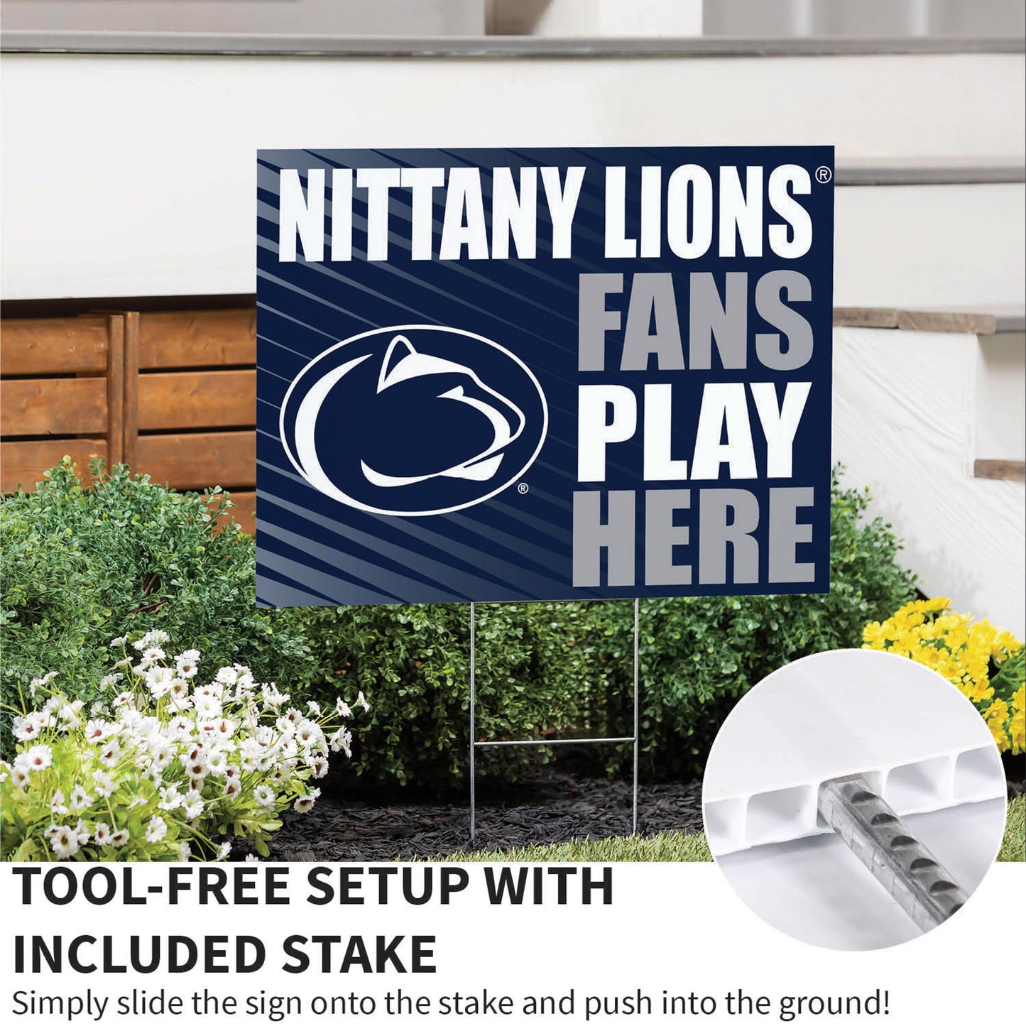 Penn State Coroplast Yard Sign "Fans Play Here"