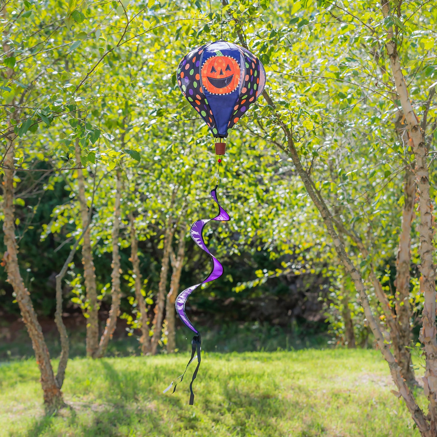 Fall Friends Burlap Balloon Spinner, Jack-o-Lantern