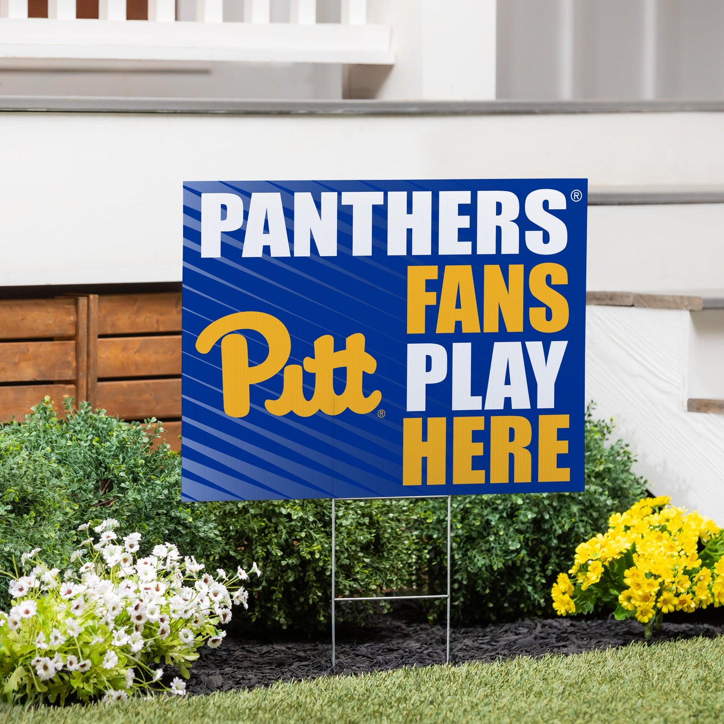 University of Pittsburgh Coroplast Yard Sign "Fans Play Here"
