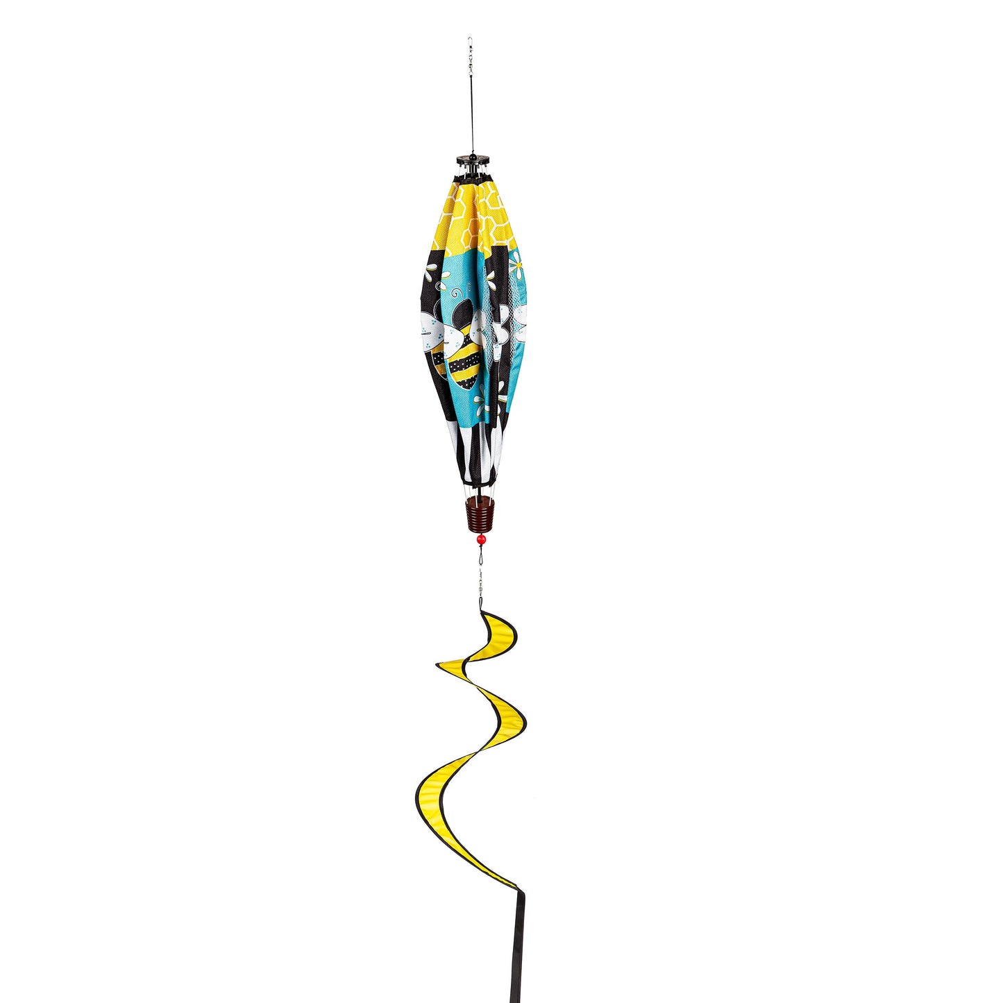 Buzzing Bee Burlap Balloon Spinner