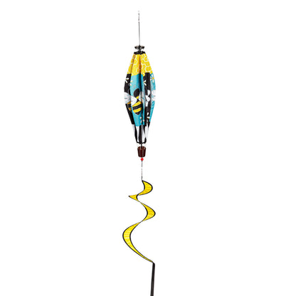 Buzzing Bee Burlap Balloon Spinner