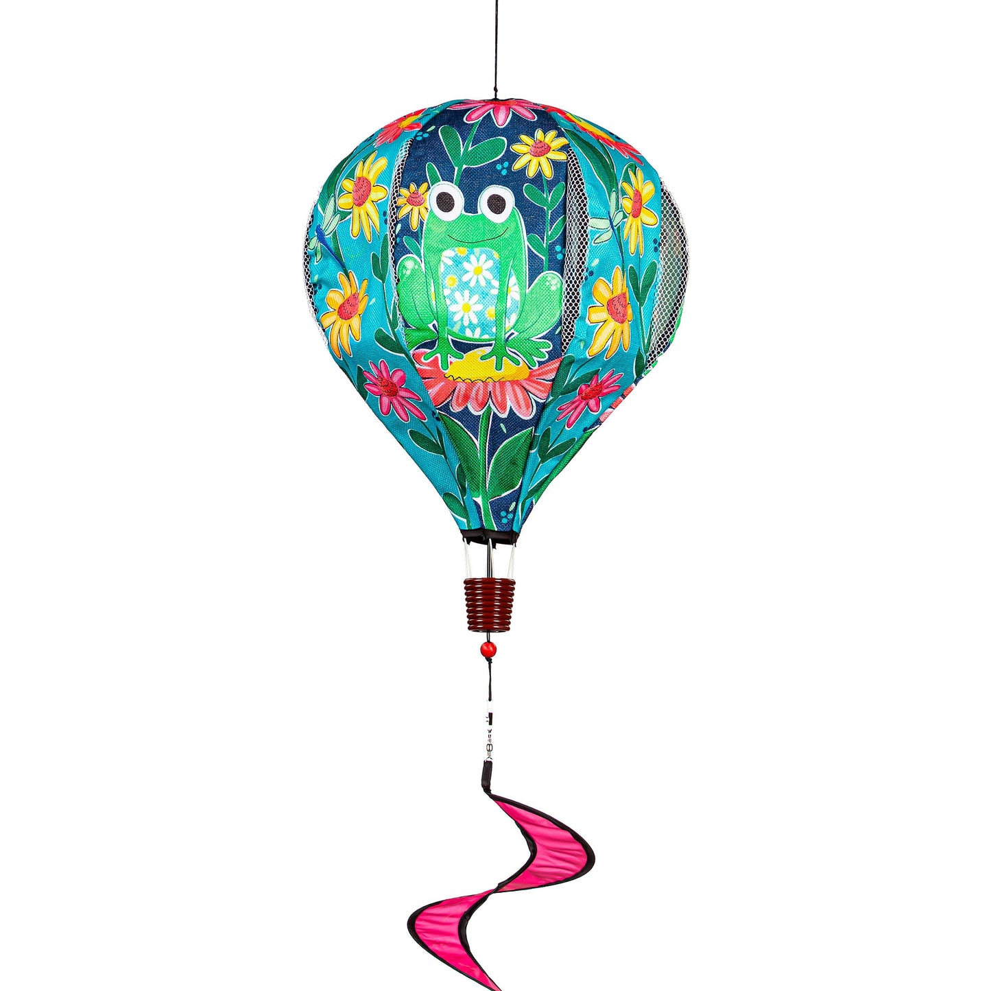 Welcome Friends Frog Balloon Spinner