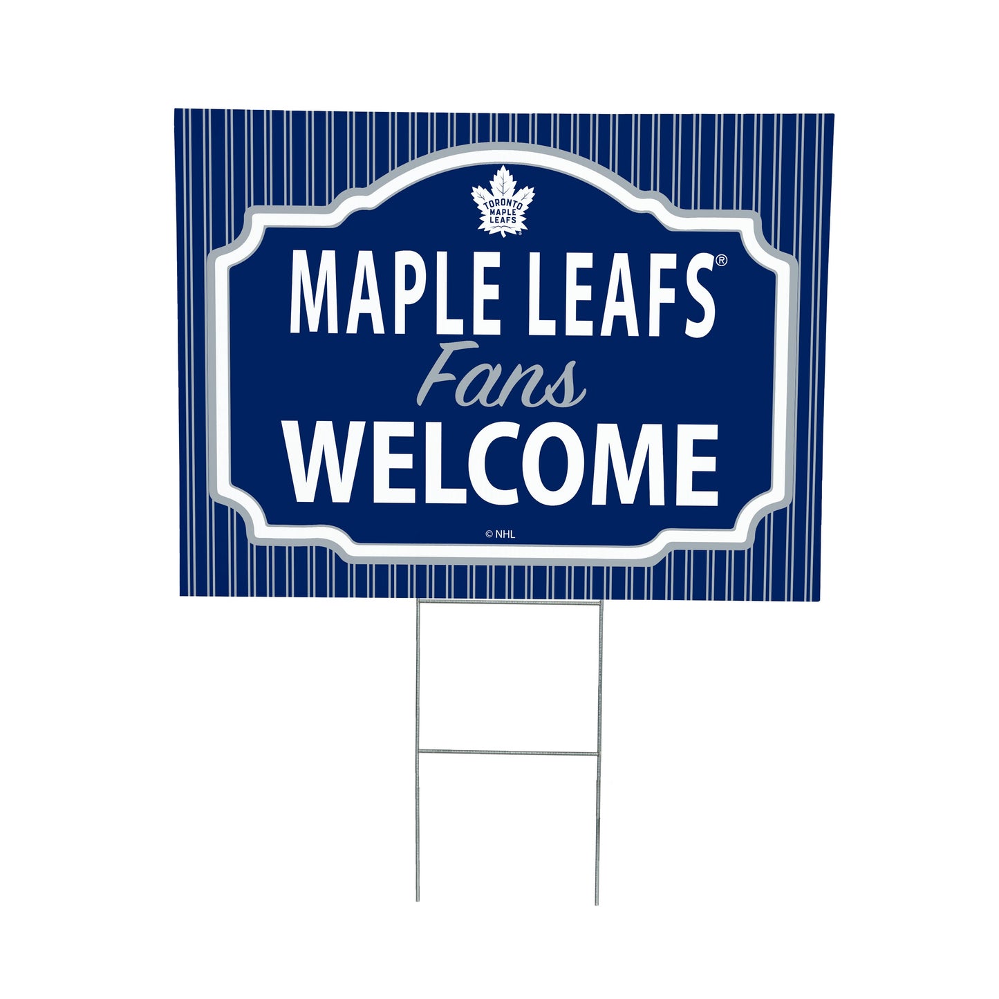 Toronto Maple Leafs Coroplast Yard Sign, "Fans Welcome"