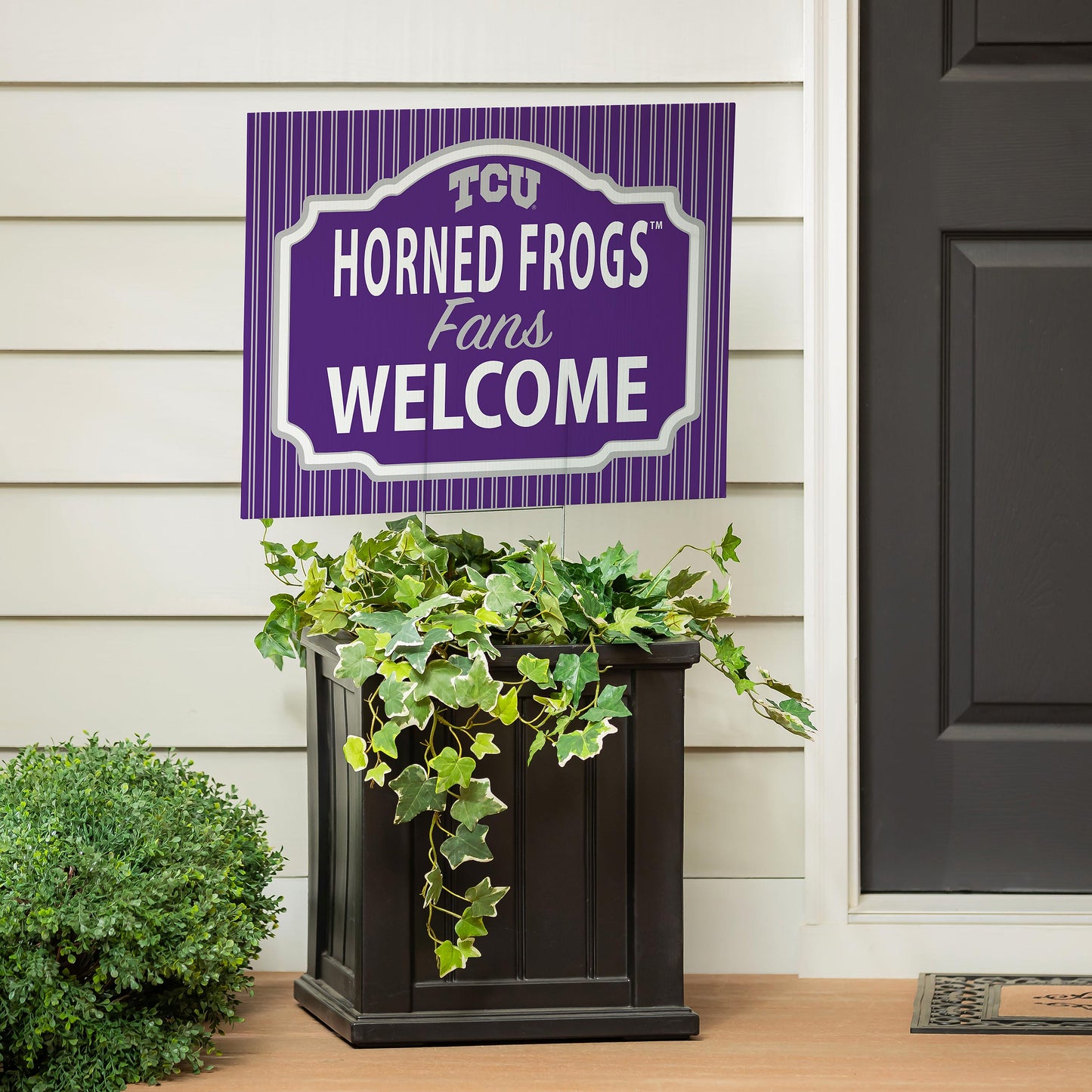 Texas Christian University Coroplast Yard Sign, "Fans Welcome"