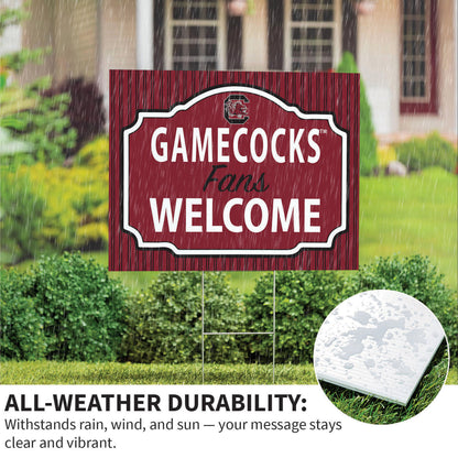 University of South Carolina Coroplast Yard Sign, "Fans Welcome"