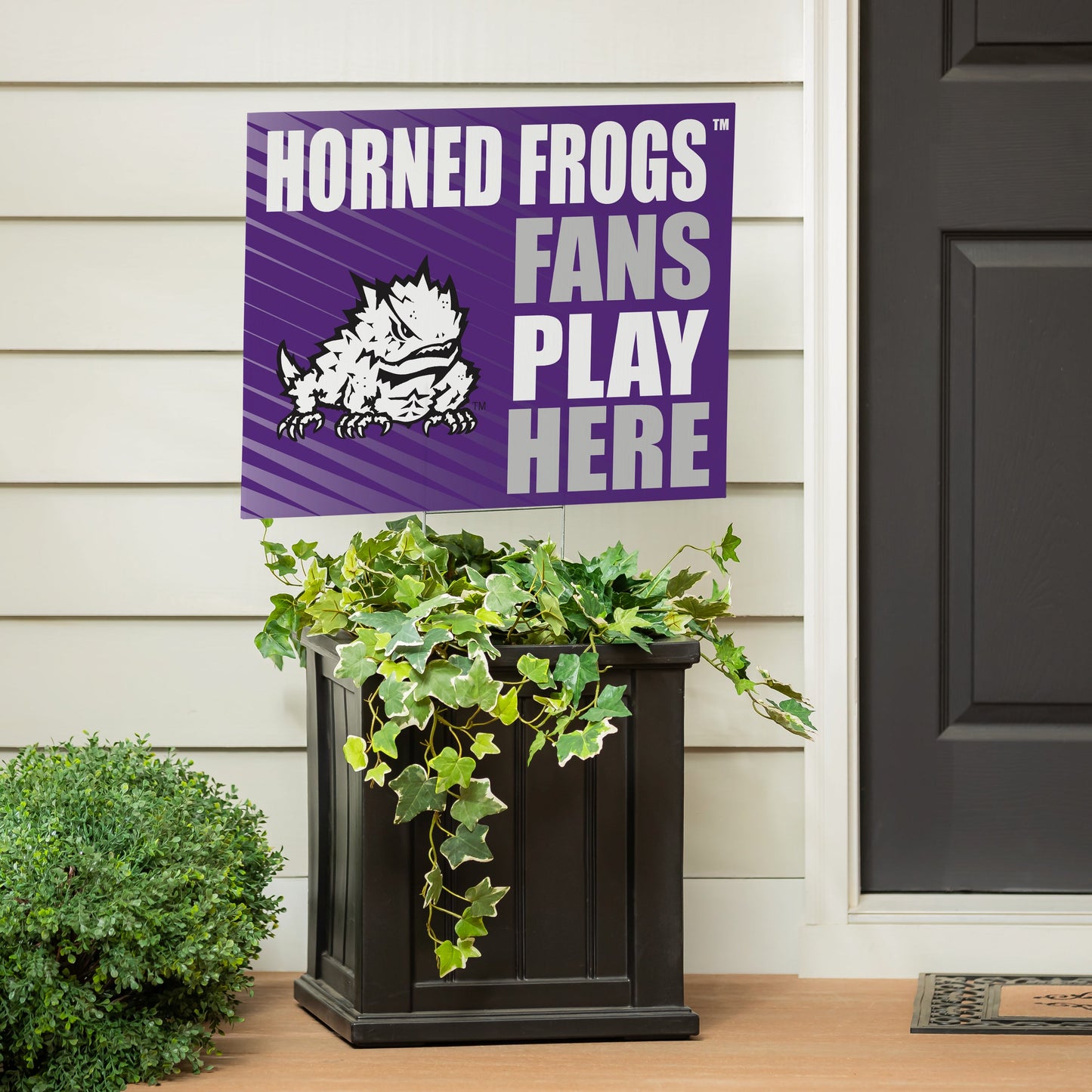 Texas Christian University Coroplast Yard Sign "Fans Play Here"