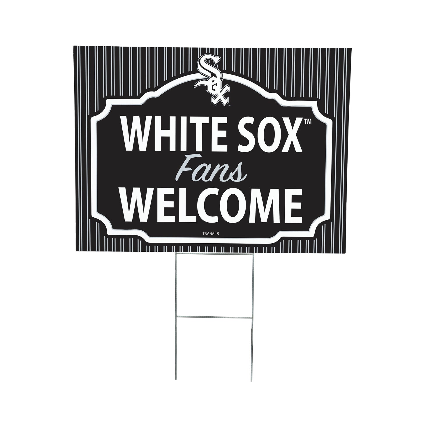 Chicago White Sox Coroplast Yard Sign, "Fans Welcome"
