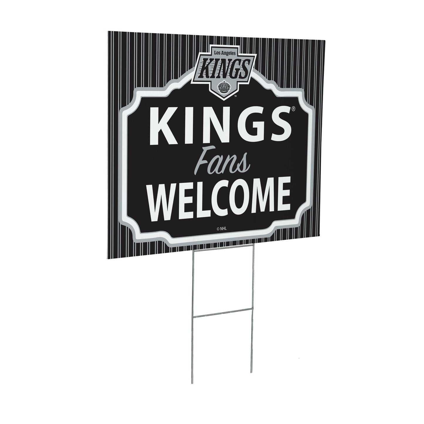 Los Angeles Kings Coroplast Yard Sign, "Fans Welcome"