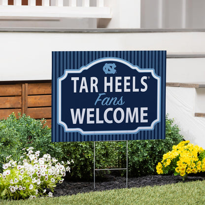 University of North Carolina Coroplast Yard Sign, "Fans Welcome"