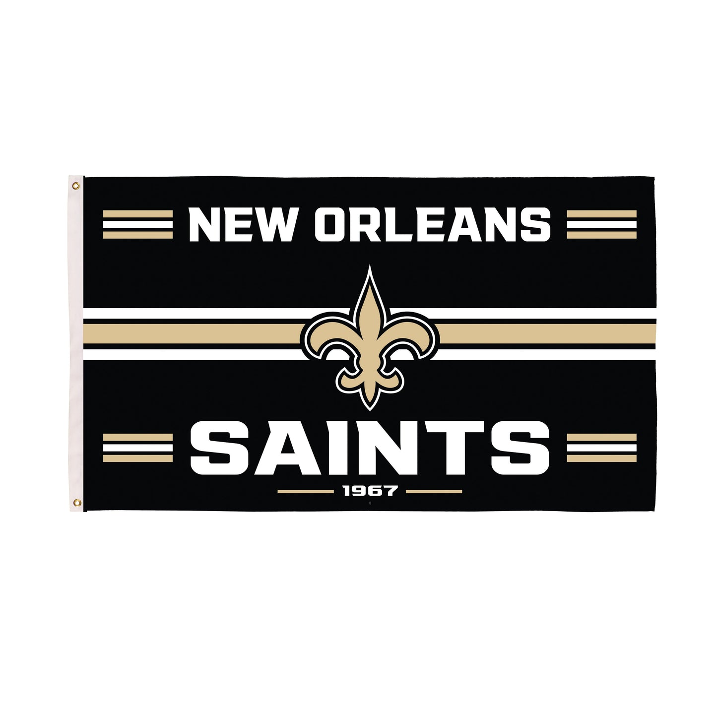 New Orleans Saints Single Sided Estate Flag with 2 Grommets, 3'x5'