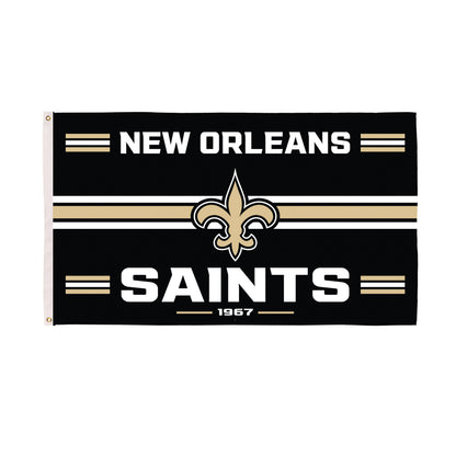New Orleans Saints Single Sided Estate Flag with 2 Grommets, 3'x5'