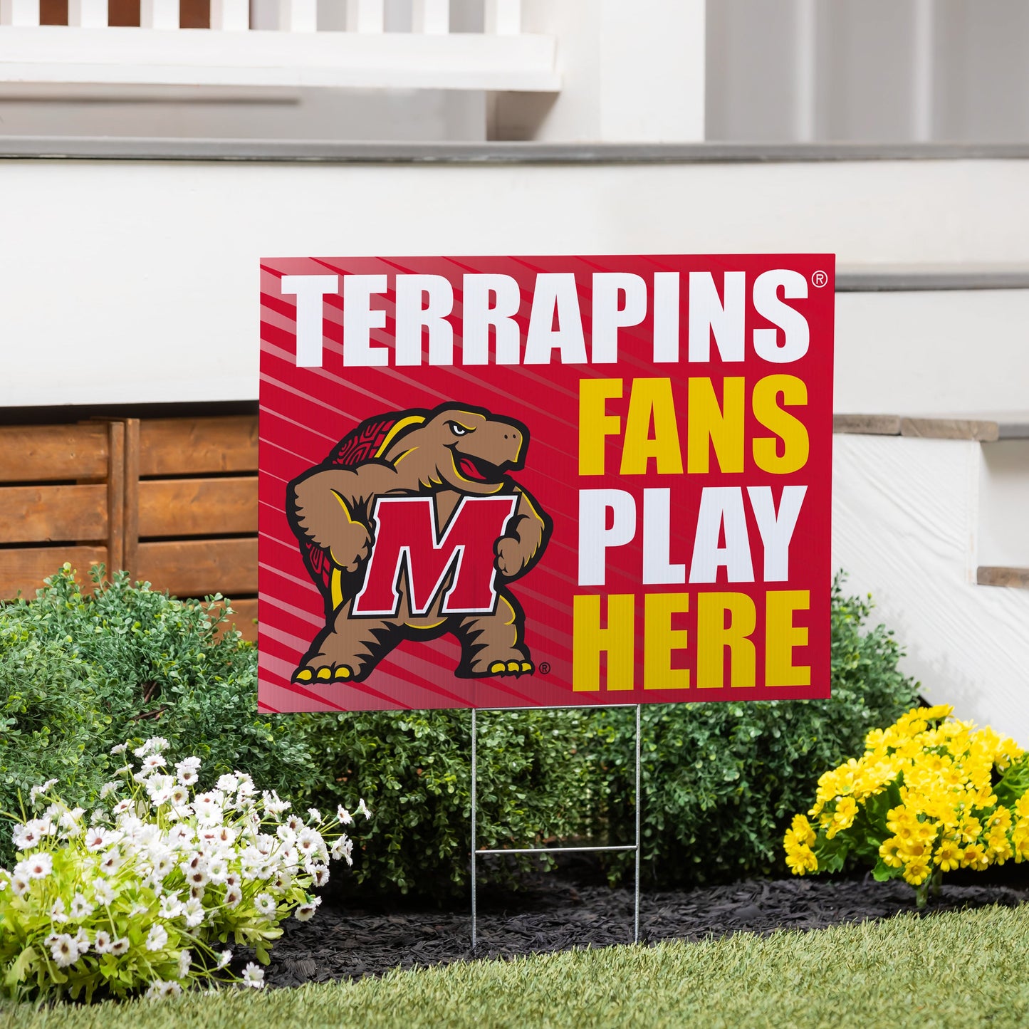 University of Maryland Coroplast Yard Sign "Fans Play Here"