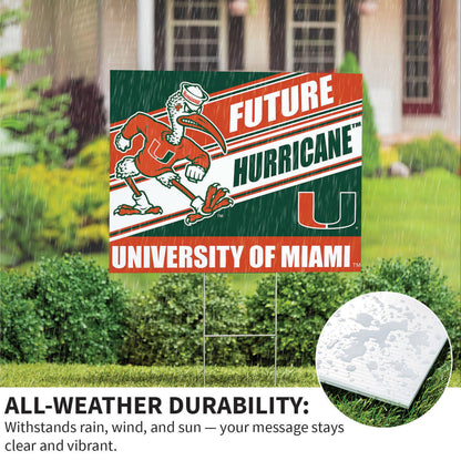 University of Miami Coroplast Yard Sign, Future Student