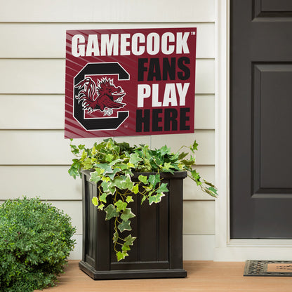 University of South Carolina Coroplast Yard Sign "Fans Play Here"