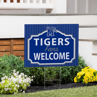 University of Memphis Coroplast Yard Sign, "Fans Welcome"