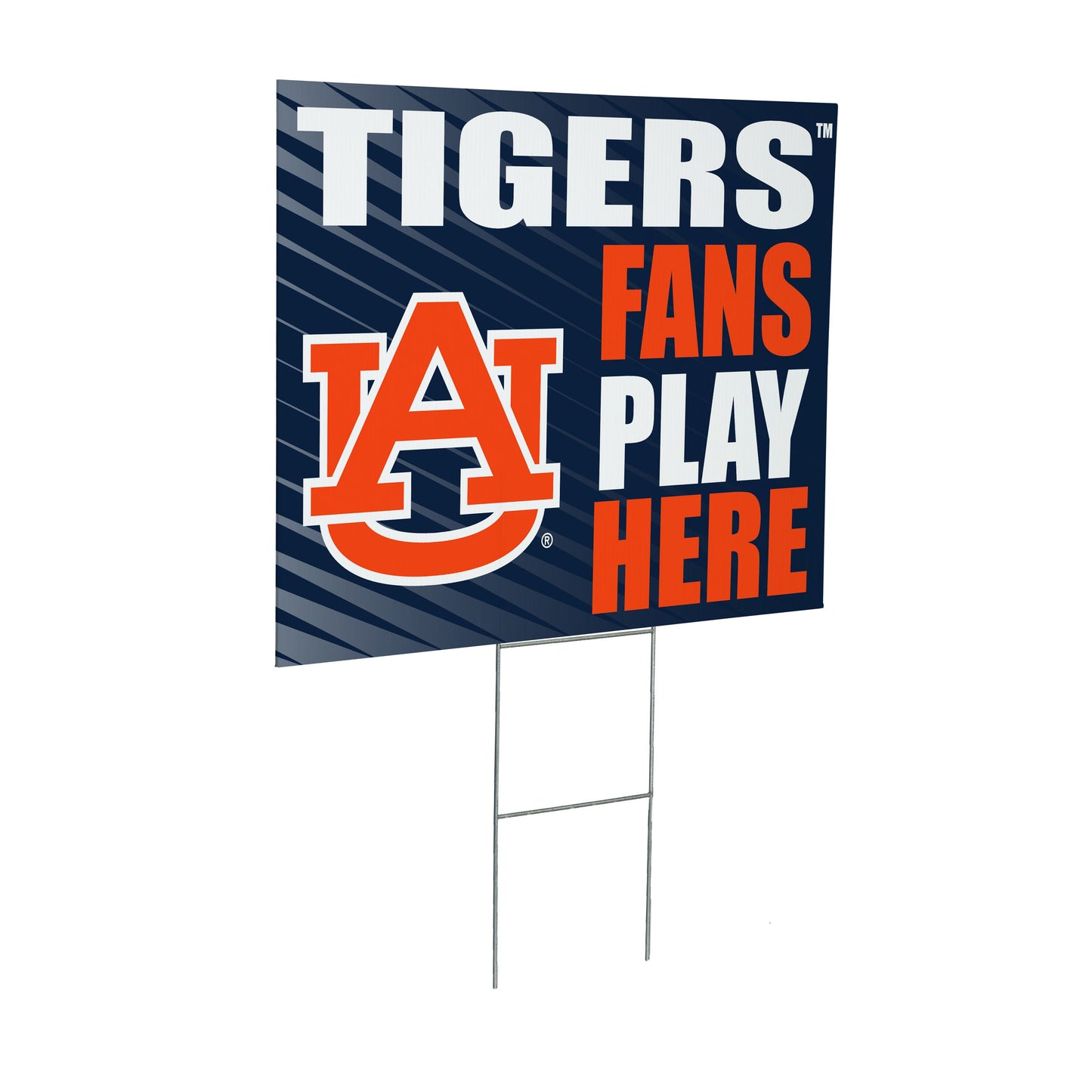 Auburn University Coroplast Yard Sign "Fans Play Here"