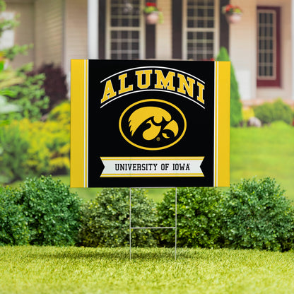 University of Iowa Coroplast Yard Sign Alumni