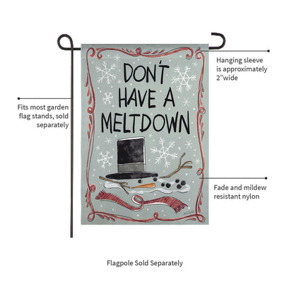 Holiday Fun Reversible Suede Garden Flag