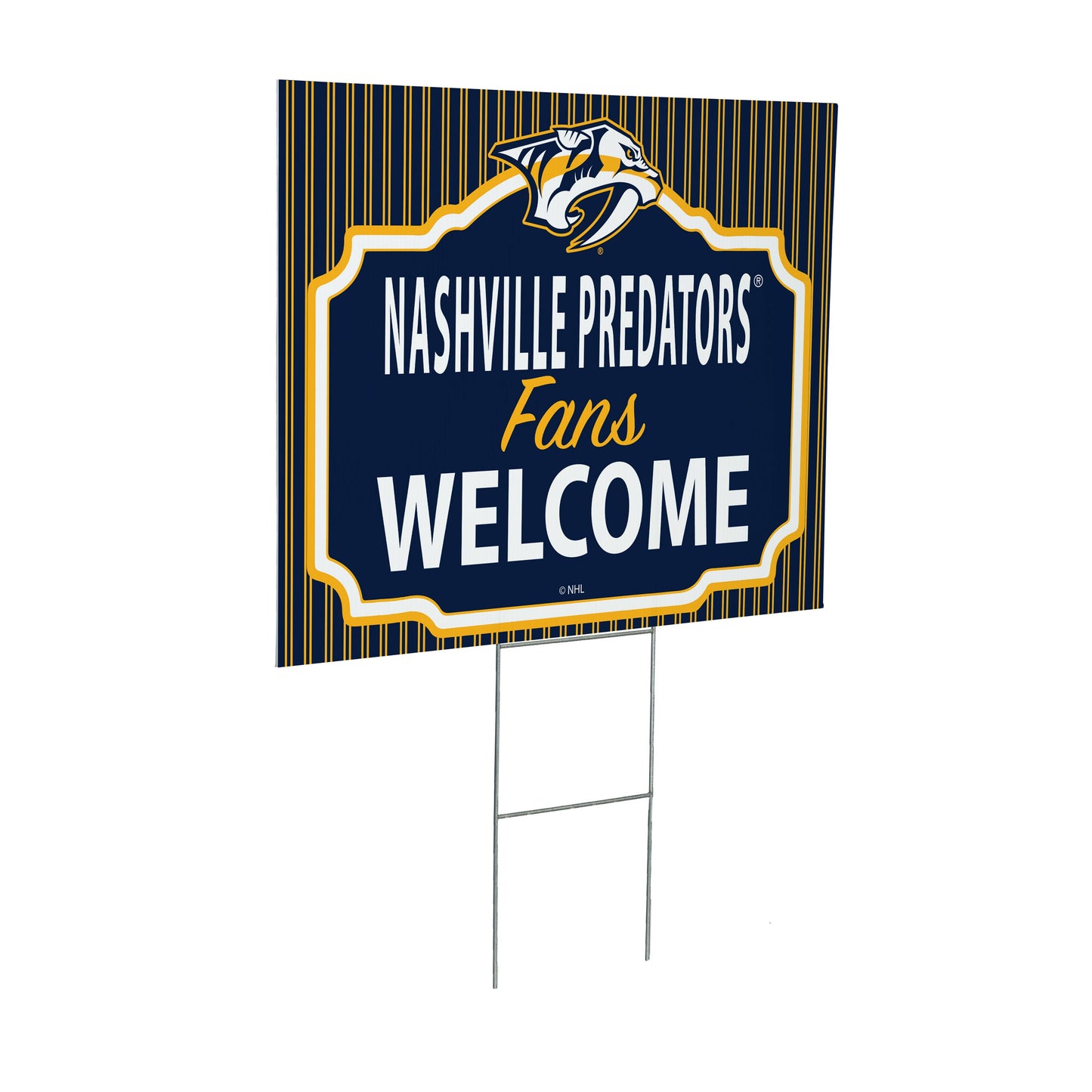 Nashville Predators Coroplast Yard Sign, "Fans Welcome"