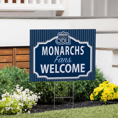 Old Dominion University Coroplast Yard Sign, "Fans Welcome"