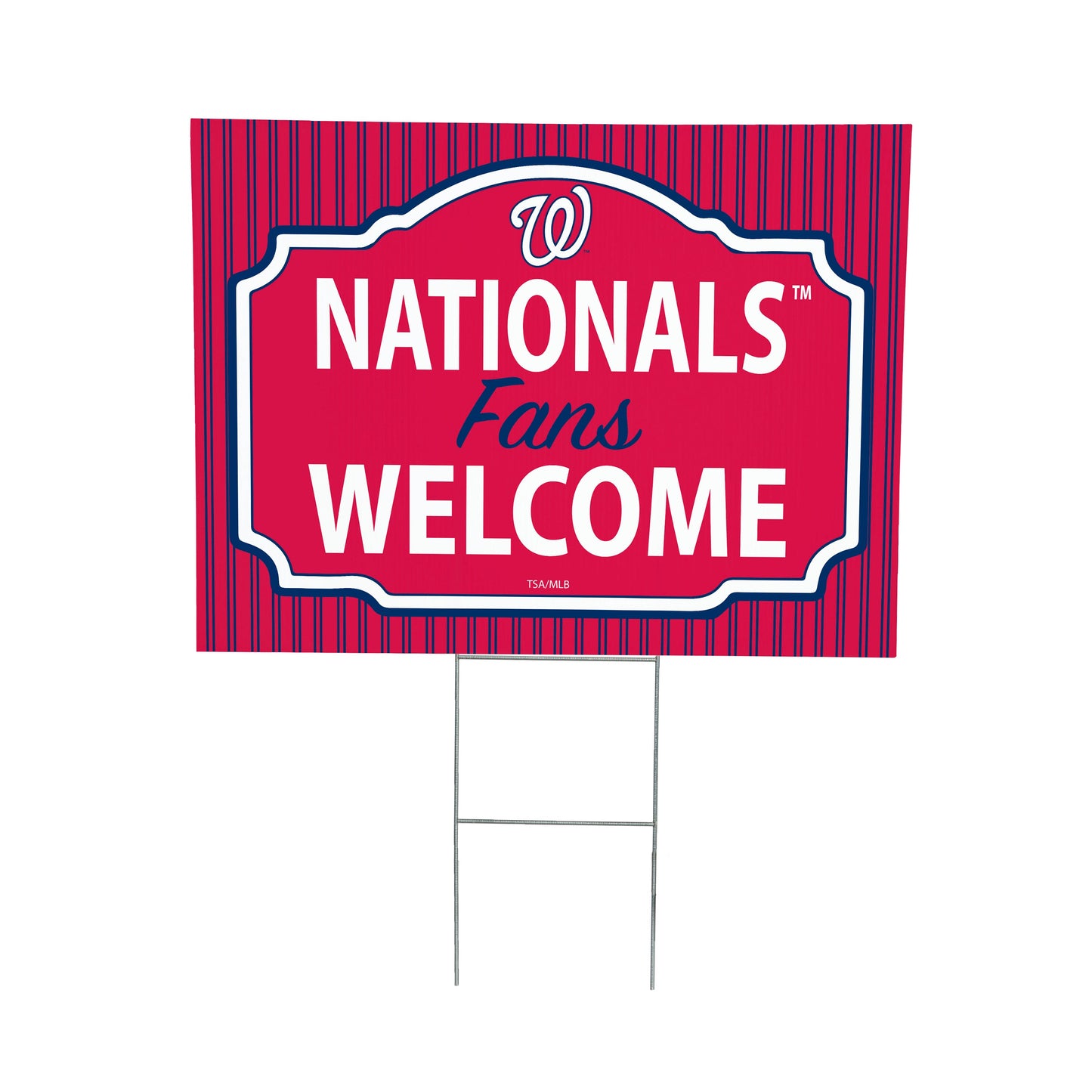 Washington Nationals Coroplast Yard Sign, "Fans Welcome"