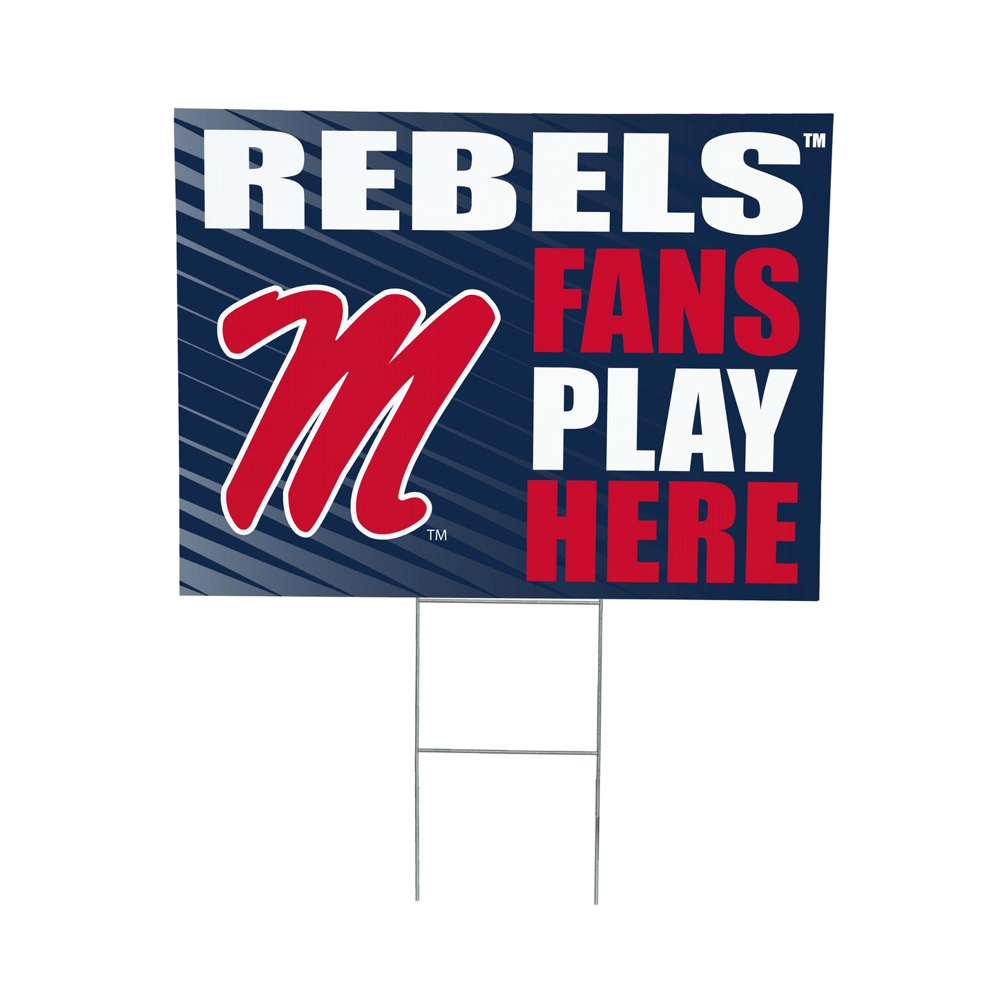 University of Mississippi Coroplast Yard Sign "Fans Play Here"