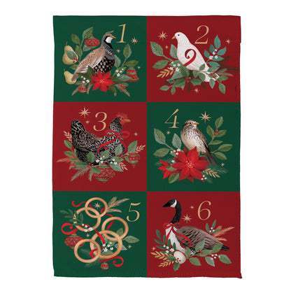 12 Days of Christmas Suede Garden Flag