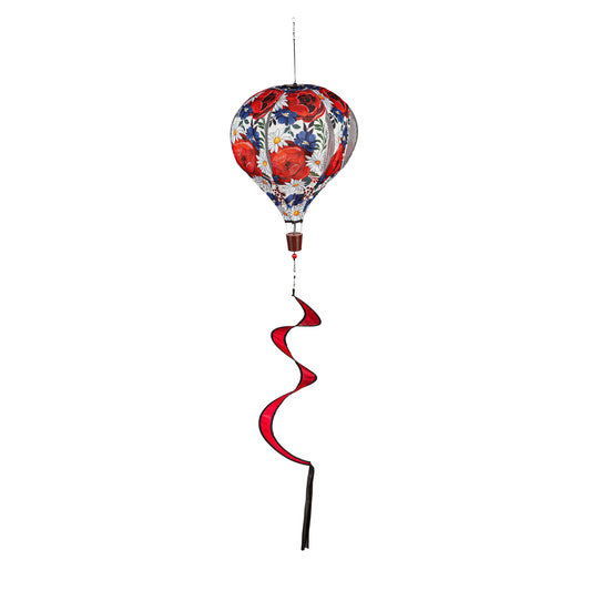 Patriotic Welcome to Our Home Burlap Balloon Spinner
