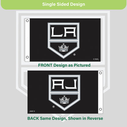 Los Angeles Kings Single Sided Flag w/ 2 Grommets, 3'x5'