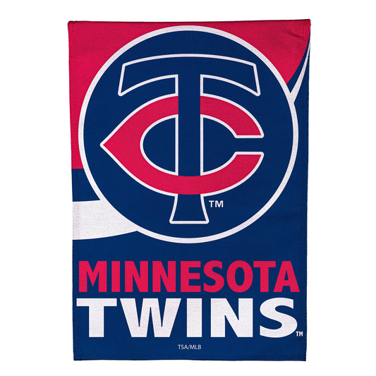 Minnesota Twins Burlap House Flag