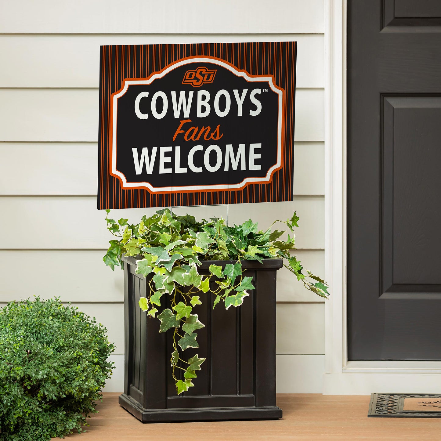 Oklahoma State University Coroplast Yard Sign, "Fans Welcome"
