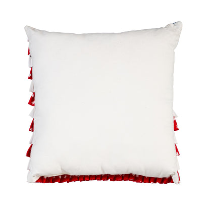 American Flag Pleated Square Pillow, 16"
