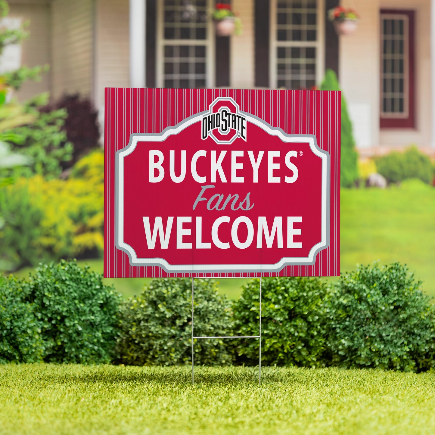 Ohio State University Coroplast Yard Sign, "Fans Welcome"